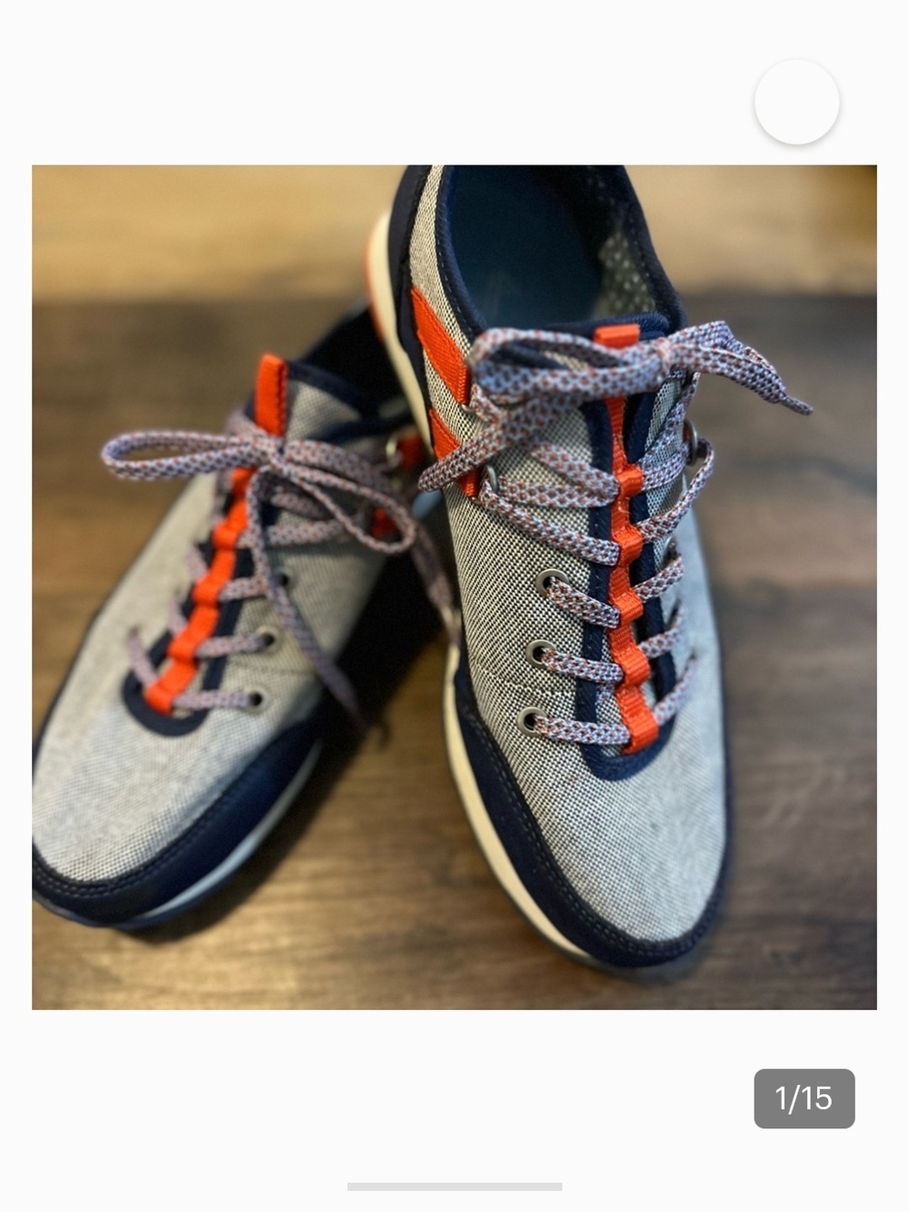 Foresake 8 Women's Navy & Tan Casual Lace-Up Sneakers